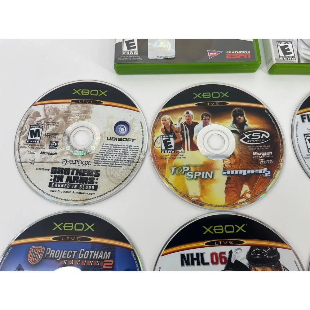 10 XBOX Live Games - Madden -NCAA Football - NHL 2005/2006 +